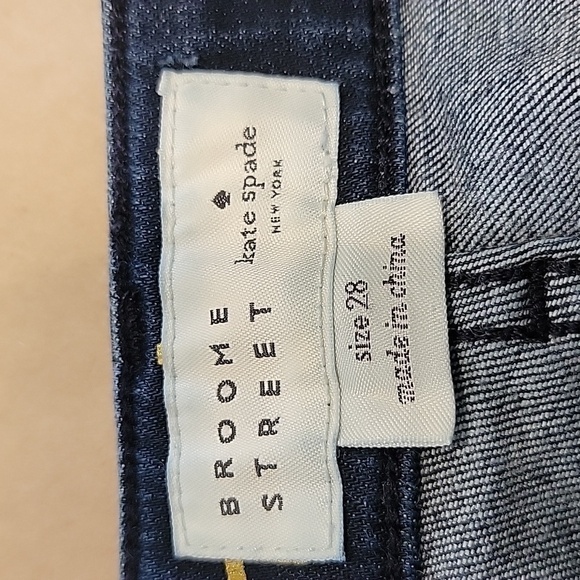 Kate Spade Broome Street Size 28 Dark Wash Skinny Jeans, EUC - Picture 3 of 12